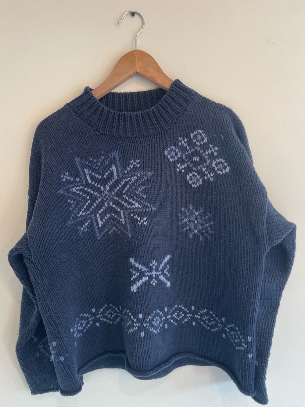 Vintage Whimsical Knit Cotton Sweater - Picture 2 of 8